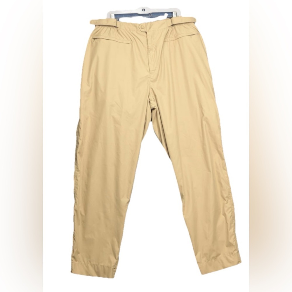 Sun Mountain Sports Tan Windbreaker Outdoor Rain Pants Adjustable‎ 2XL Gorpcore